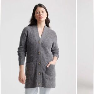Quince Baby Alpaca-Wool Oversized Cardigan